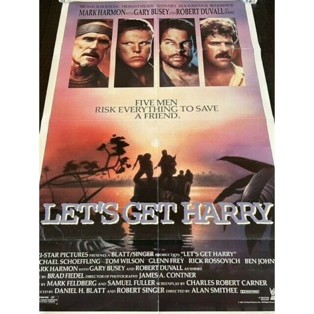 Movie Theater Cinema Poster Lobby Card 1986 Lets Get Harry Robert Duvall Busey